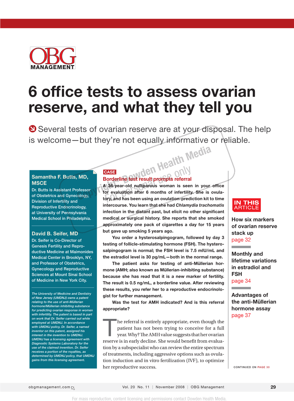 6 Office Tests to Assess Ovarian Reserve, and What They Tell