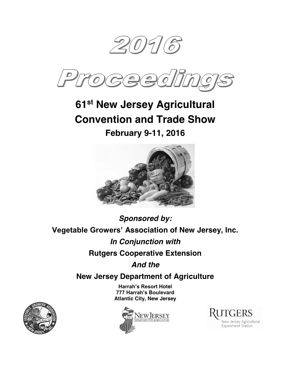 2016 NJ Ag Convention Proceedings