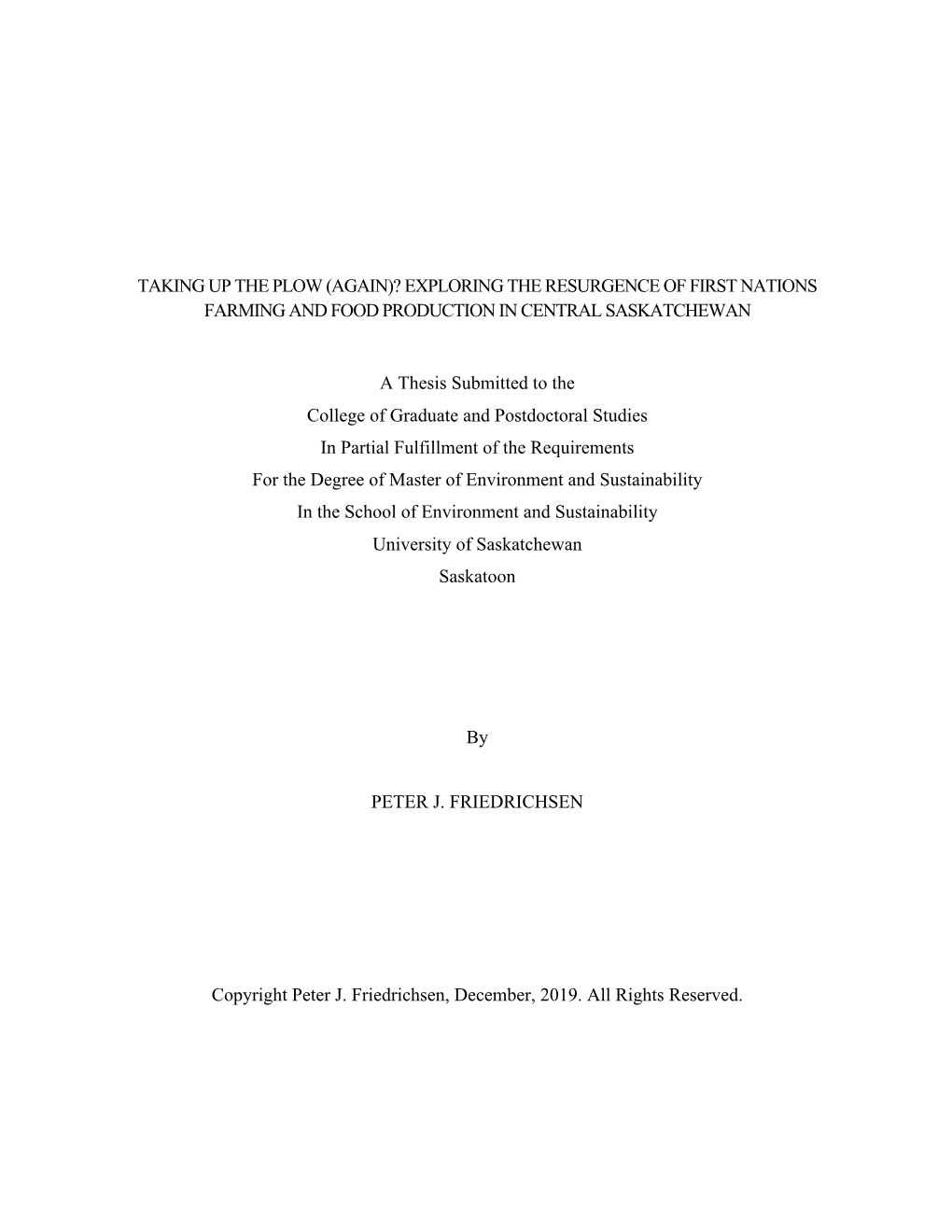 Friedrichsen 2019 Thesis