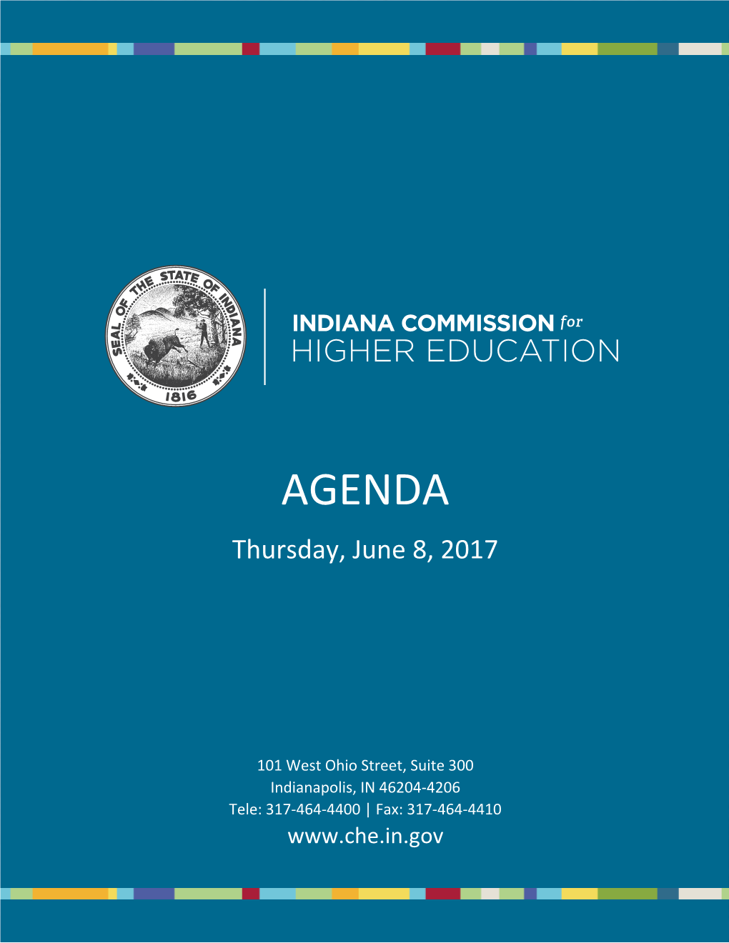 AGENDA Thursday, June 8, 2017