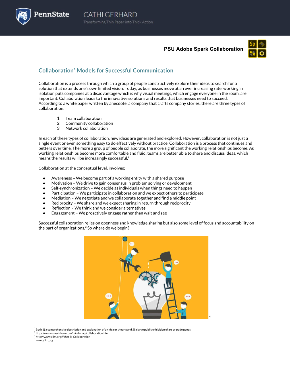 Collaboration Models for Successful Communication