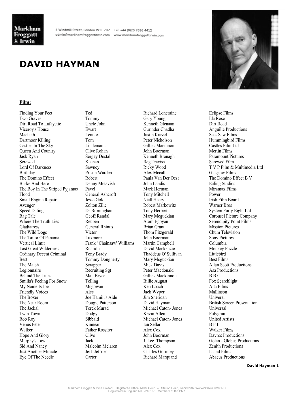 David Hayman