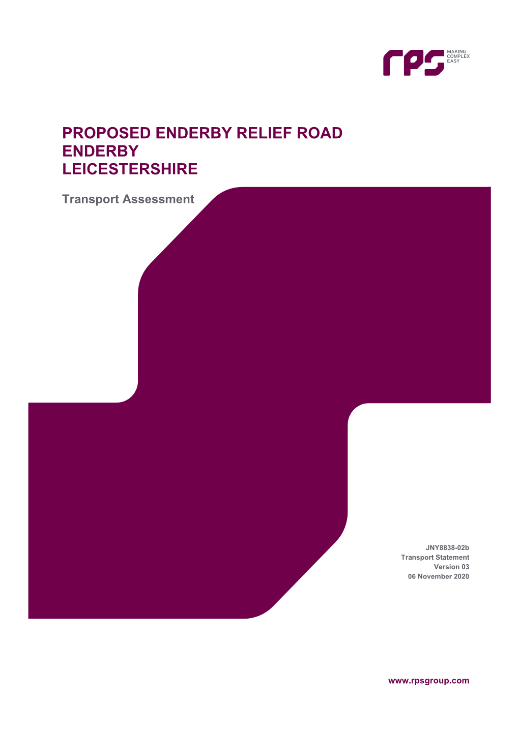 Proposed Enderby Relief Road Enderby Leicestershire