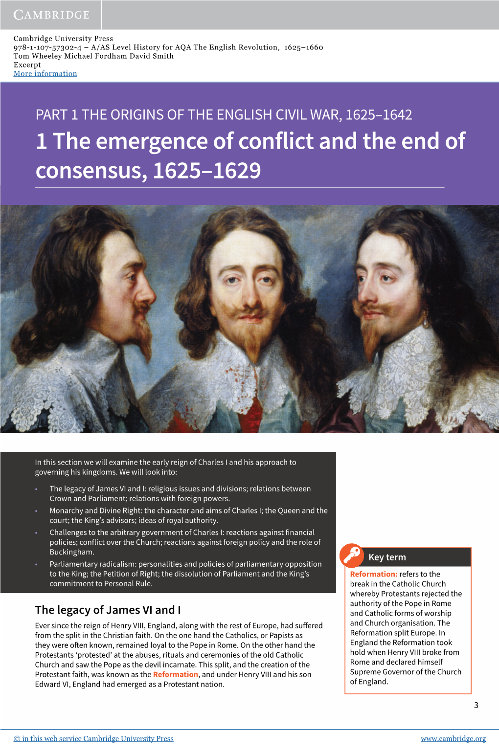 1 the Emergence of Conflict and the End of Consensus, 1625–1629