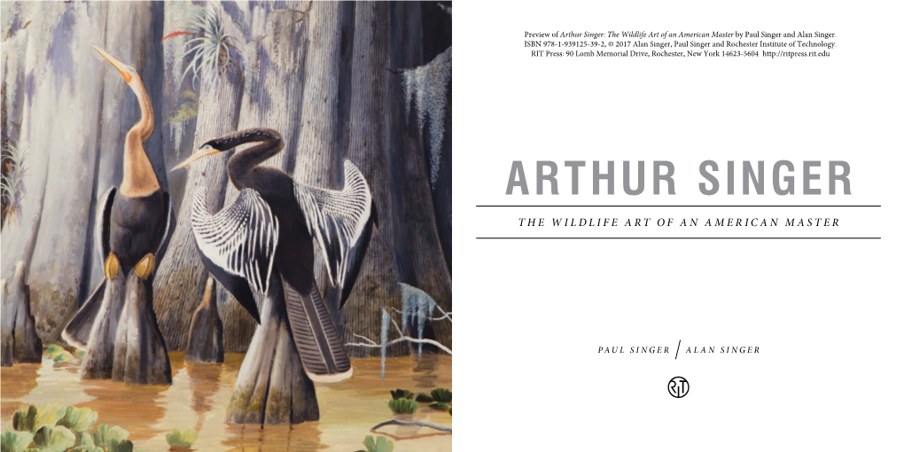 The Wildlife Art of an American Master by Paul Singer and Alan Singer