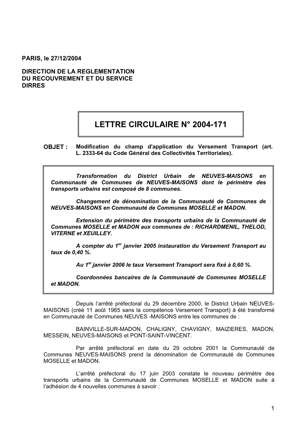 Modification Versement Transport Moselle Et Madon