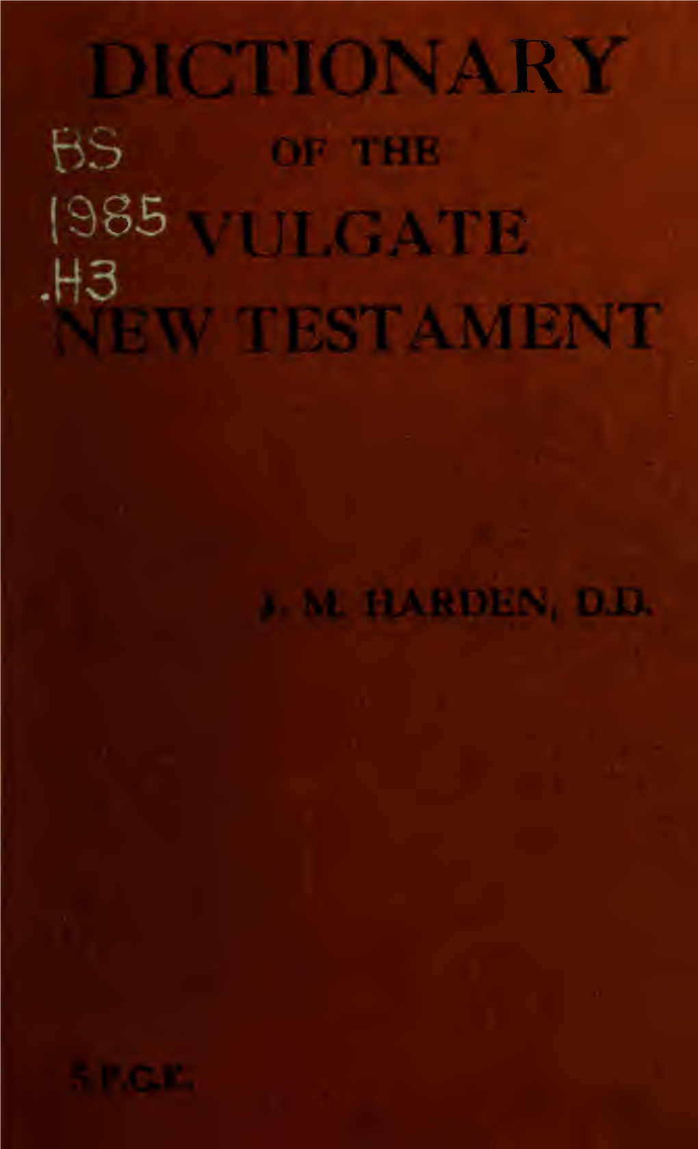 Dictionary of the Vulgate New Testament