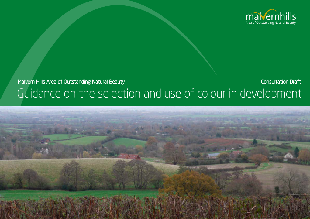 Guidance on the Selection and Use of Colour in Development Contents Landscape Character Map