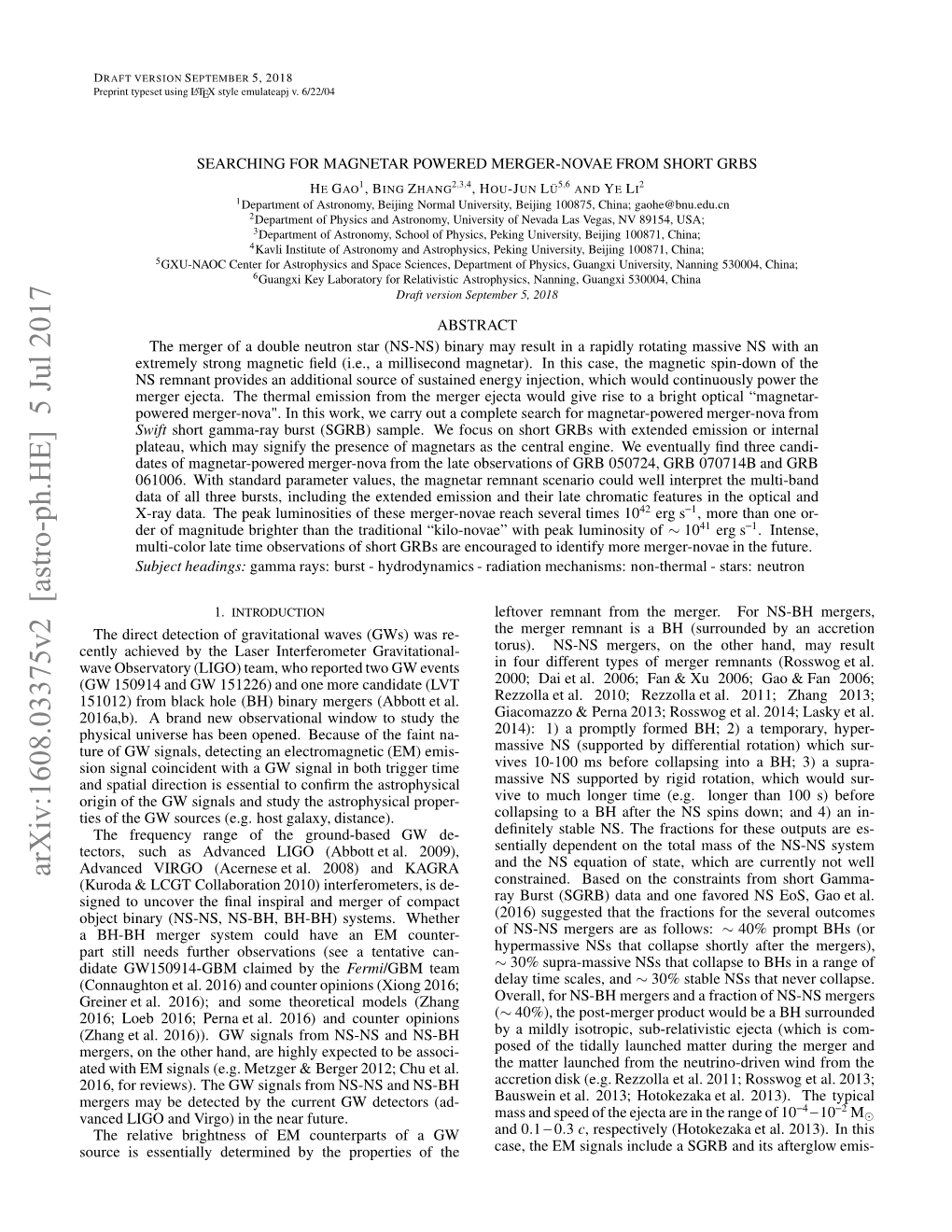 Searching for Magnetar Powered Merger-Novae from Short Grbs