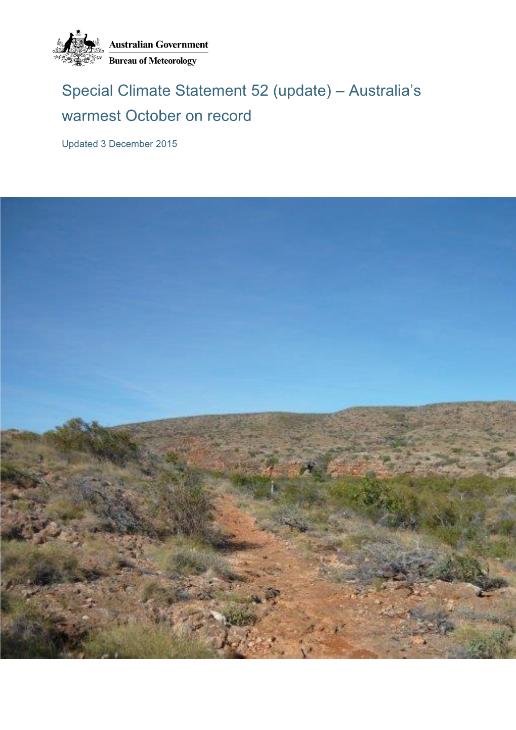 Special Climate Statement 52 (Update) – Australia's Warmest