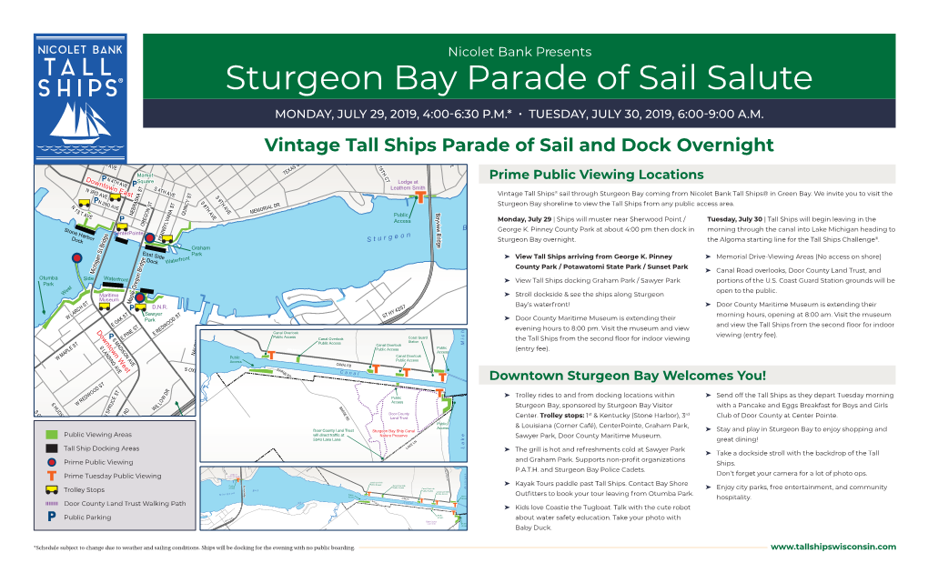 Sturgeon Bay Parade of Sail Salute