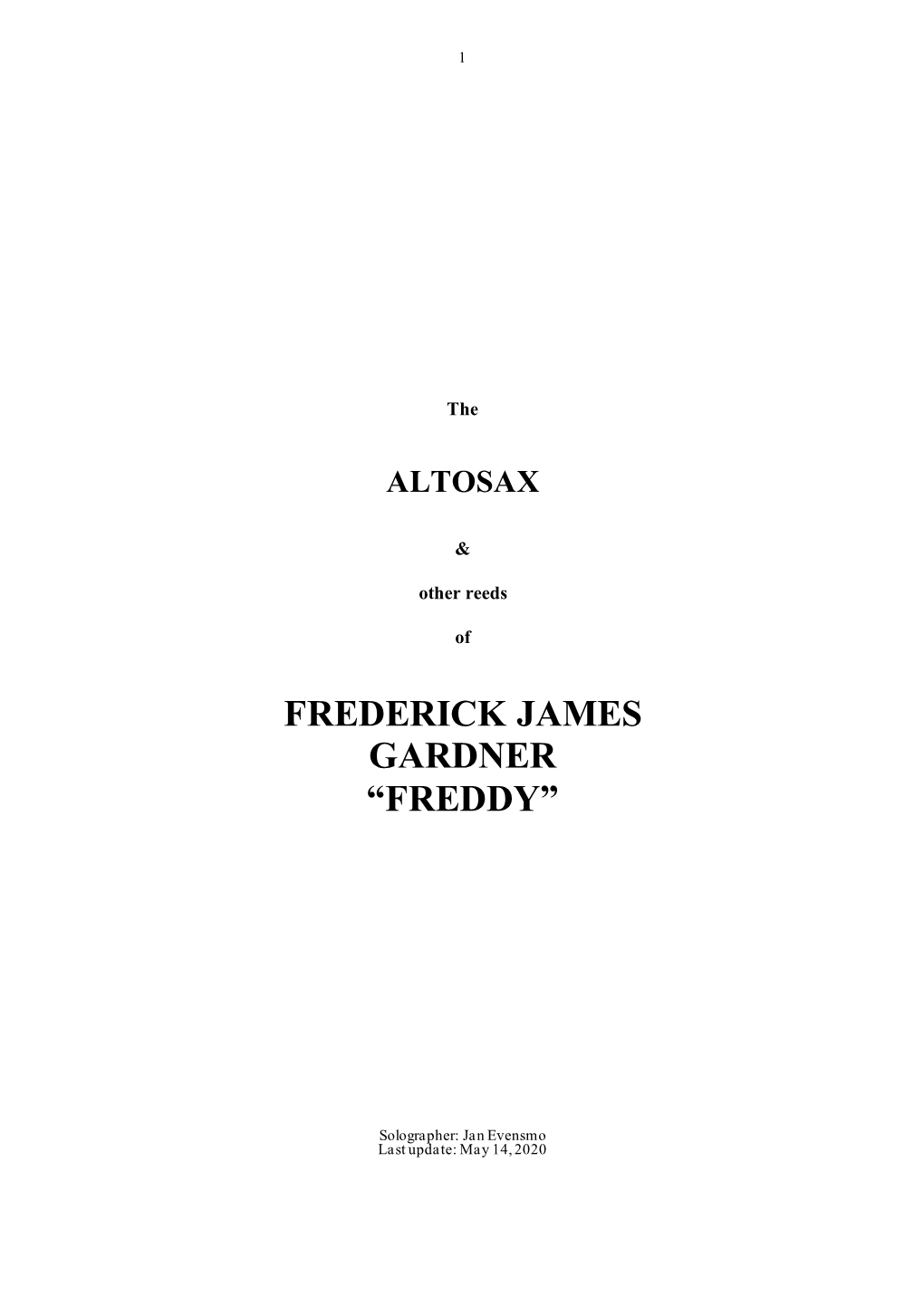 Download the Alto Saxophone of Freddy Gardner (PDF-File)