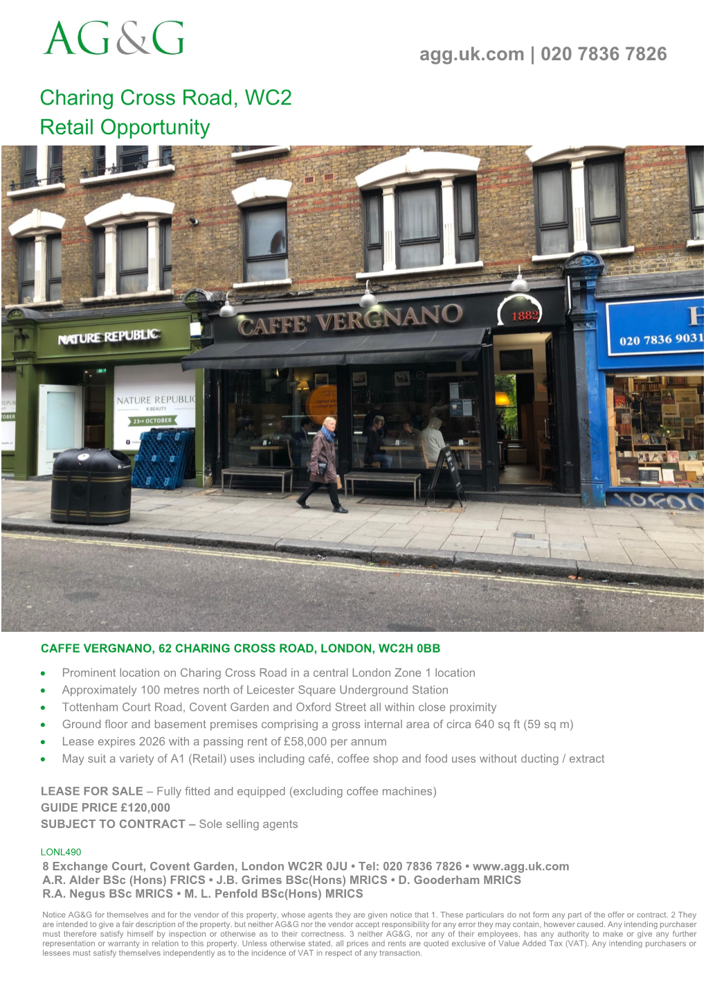 Charing Cross Road, WC2 Retail Opportunity