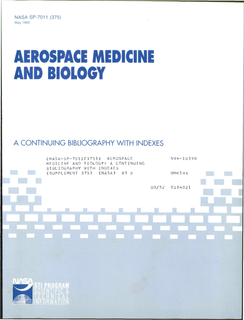 Aerospace Medicine and Biology