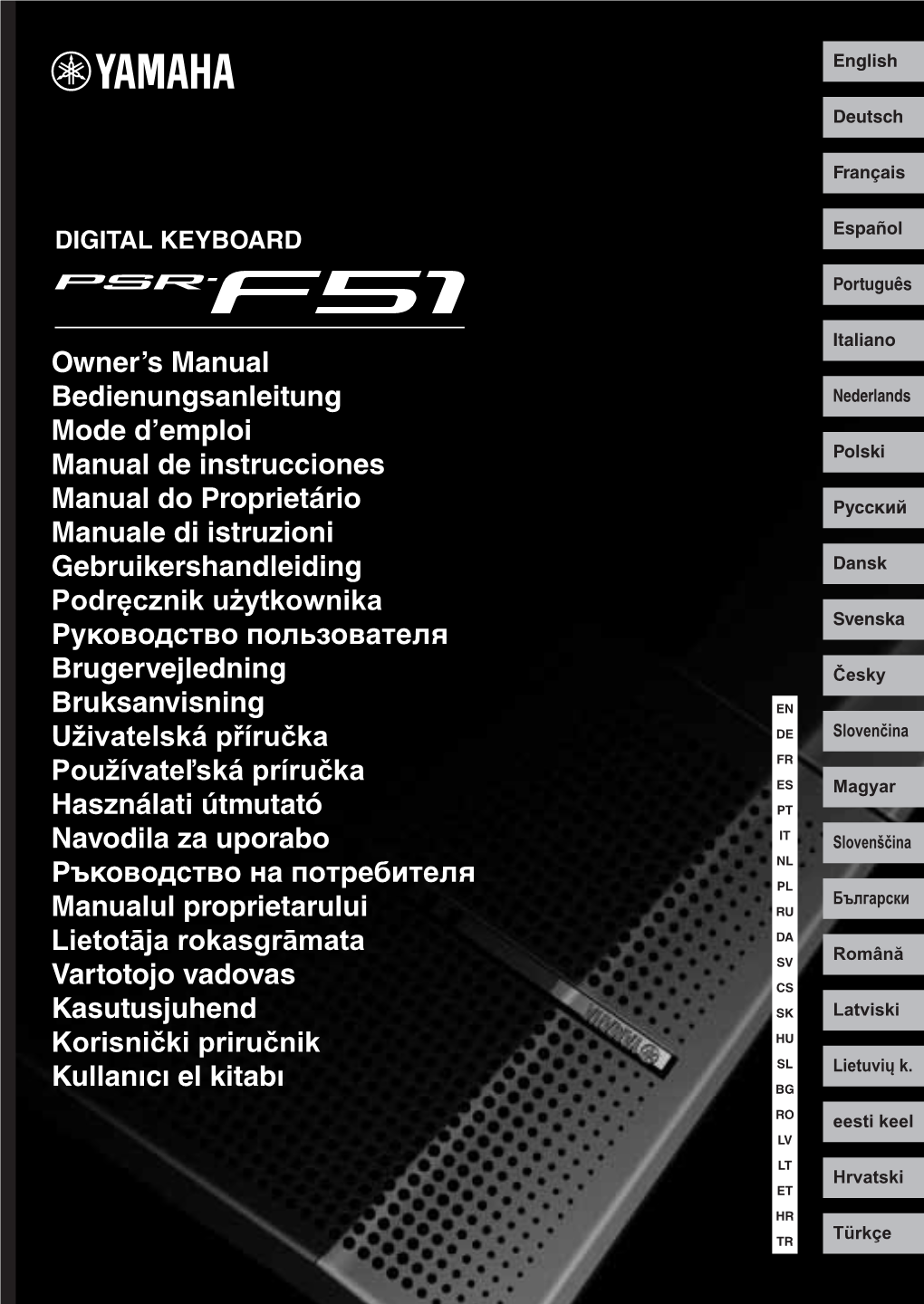 PSR-F51 Owner's Manual