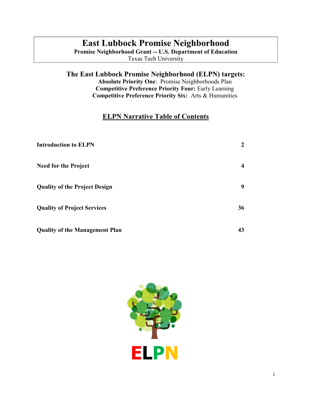 East Lubbock Promise Neighborhood Promise Neighborhood Grant -- U.S