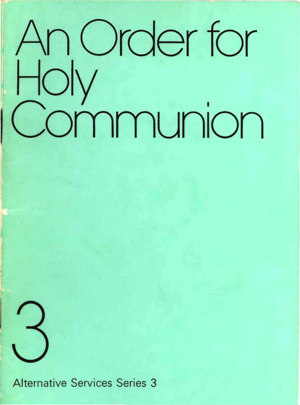 Series 3 Holy Communion