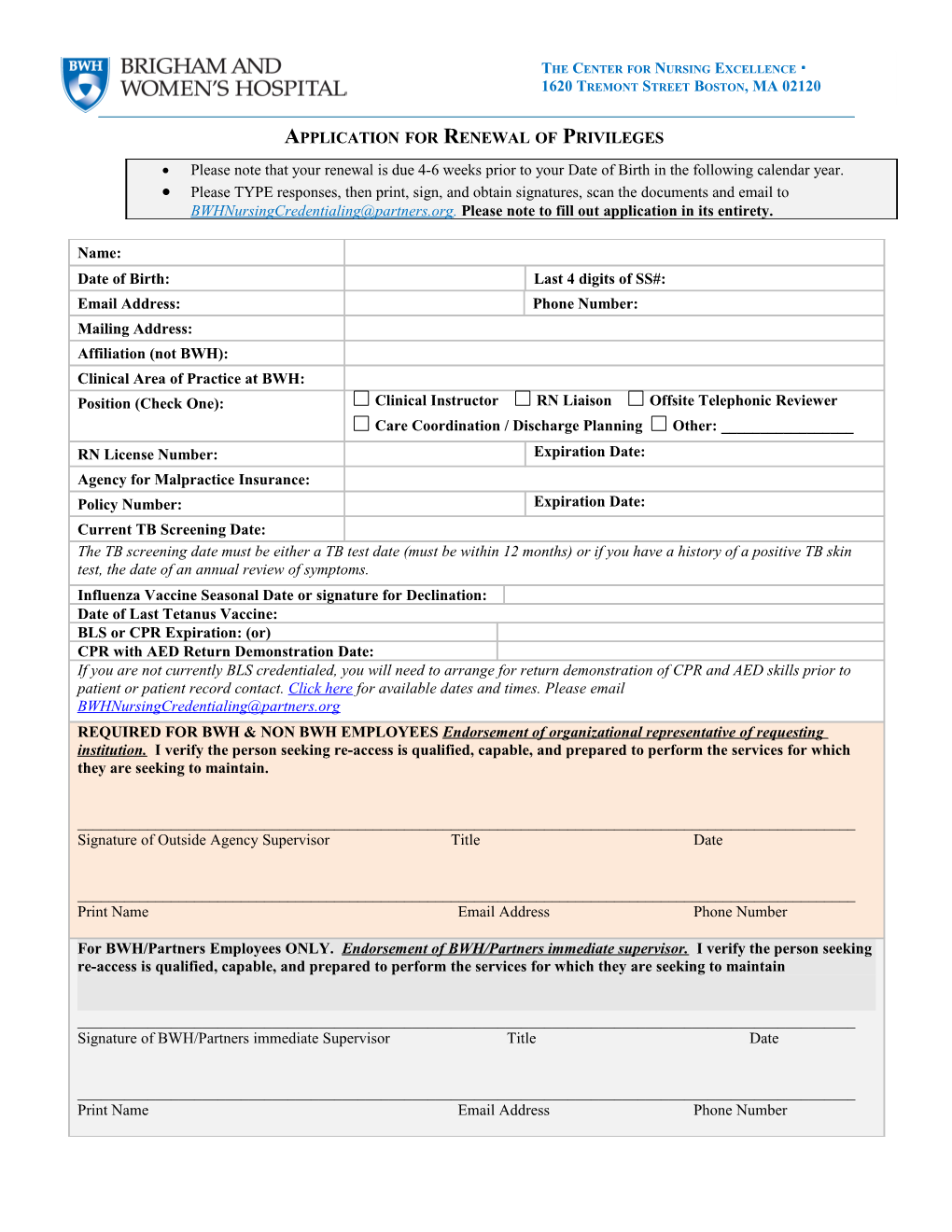 Mandatory Requirements for Uninterrupted Access