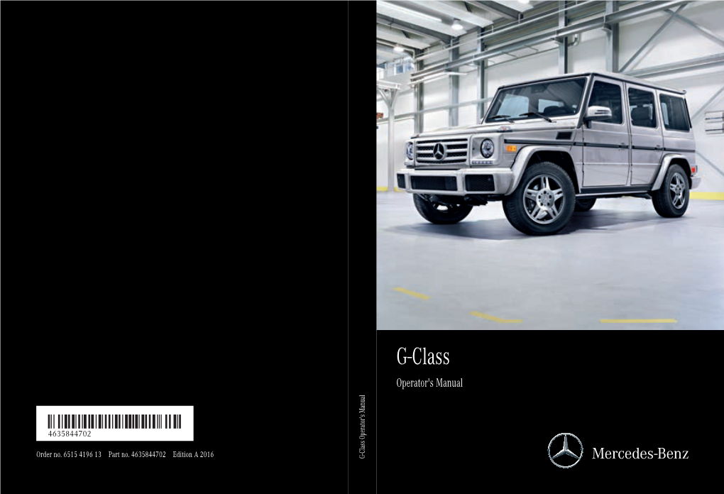 G-Class Operator's Manual