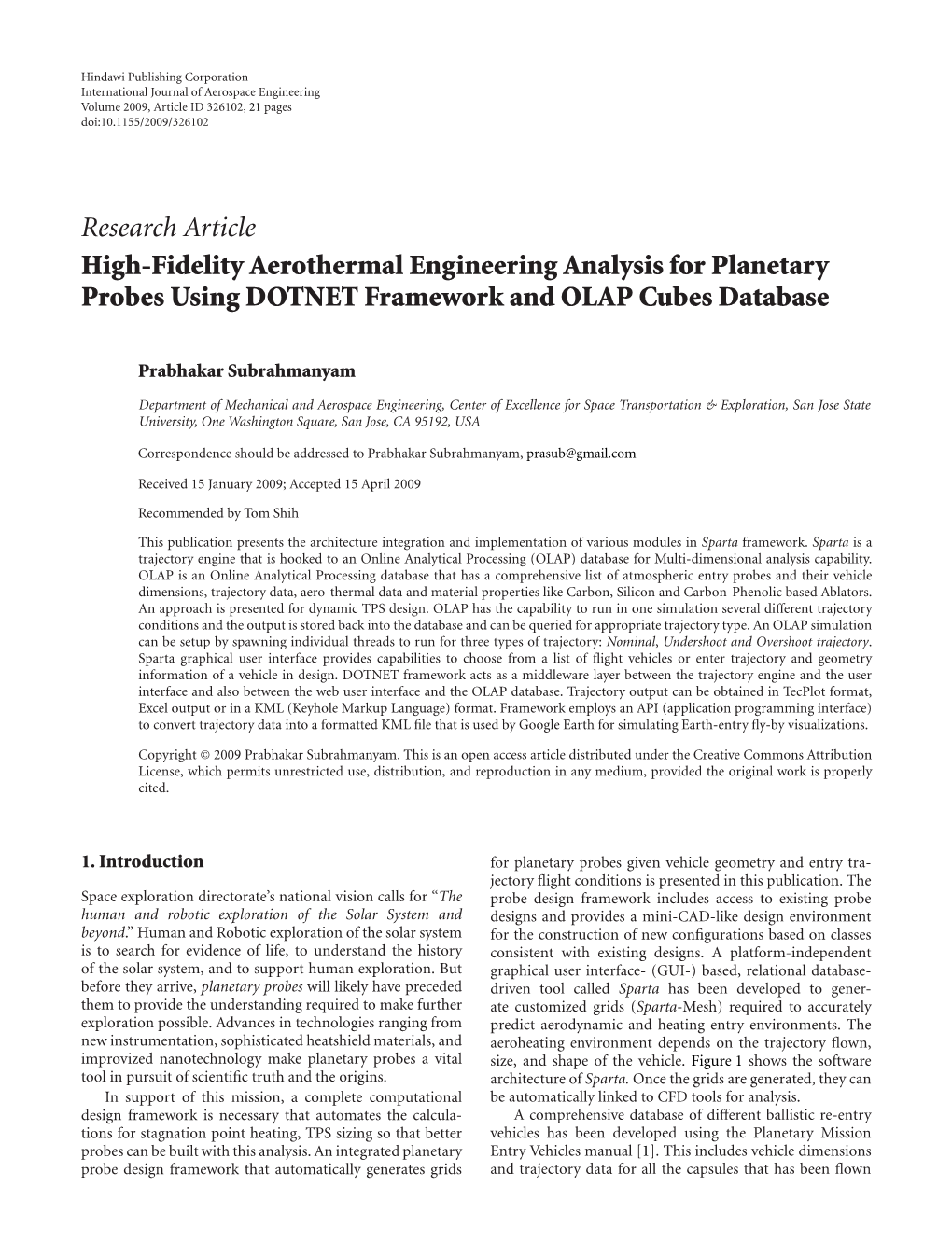 High-Fidelity Aerothermal Engineering Analysis for Planetary Probes Using DOTNET Framework and OLAP Cubes Database