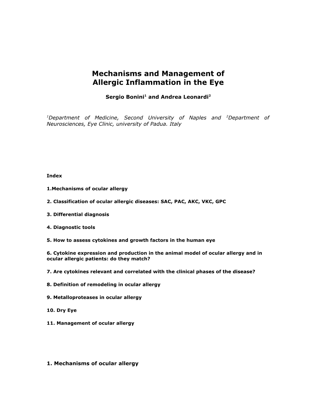 Definition Of Remodeling In Ocular Allergy