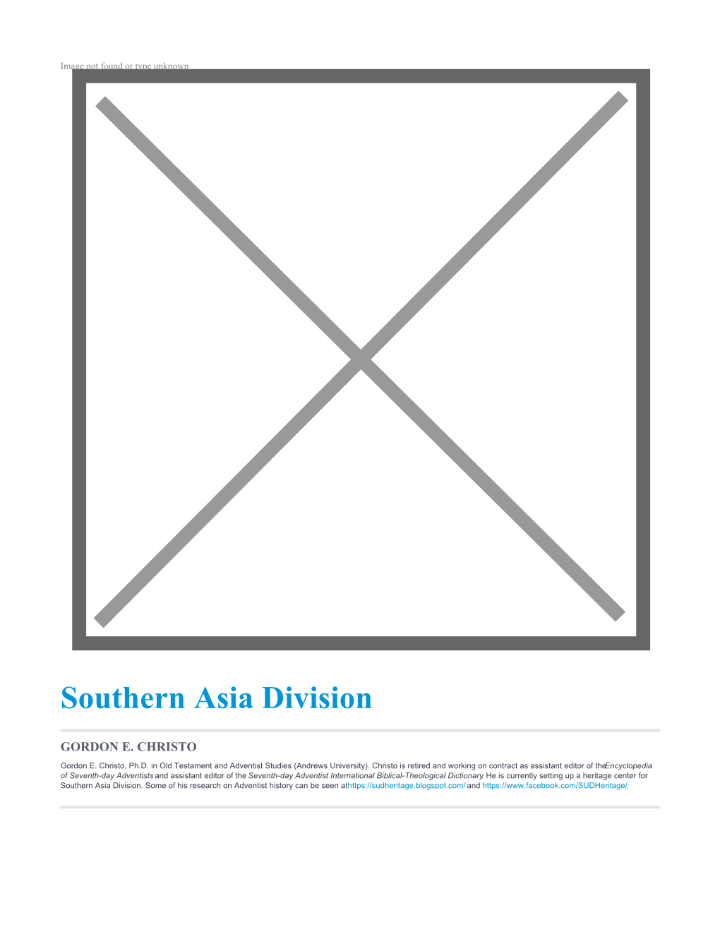Southern Asia Division