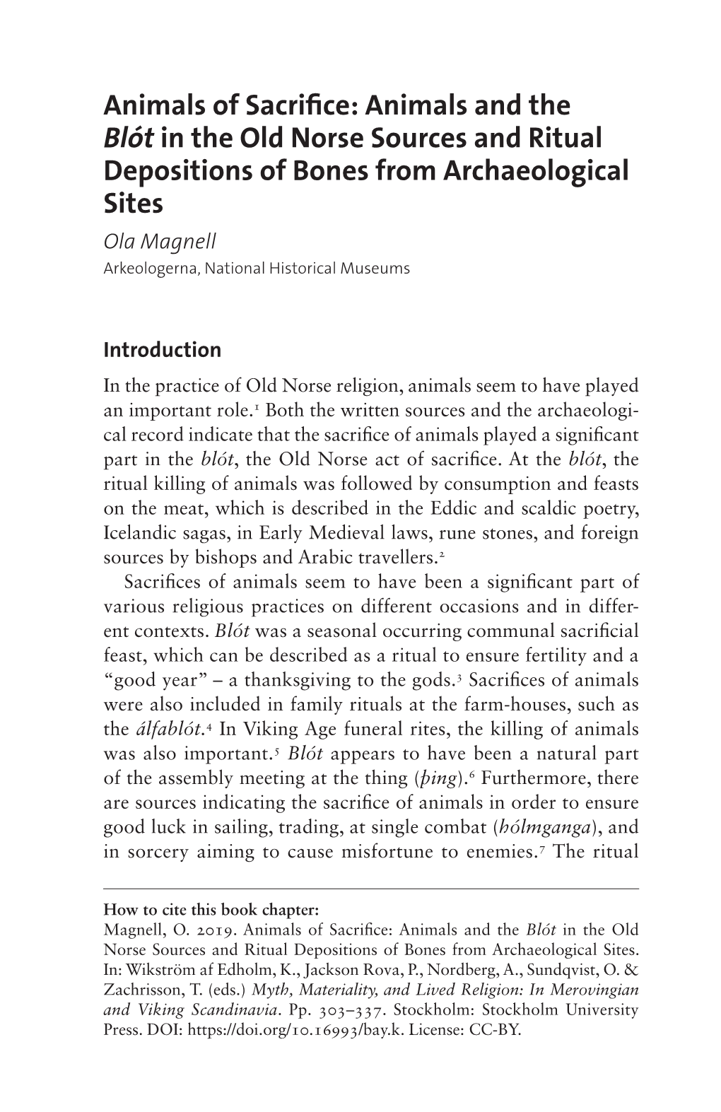 Myth, Materiality, and Lived Religion: in Merovingian and Viking Scandinavia