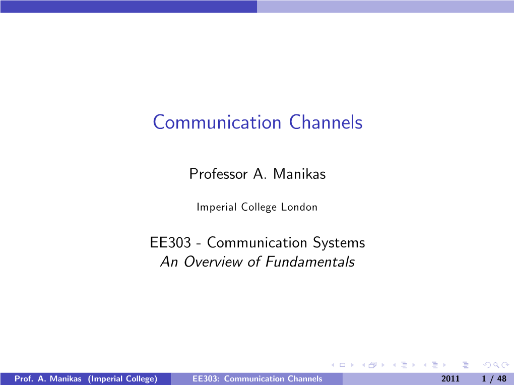 Communication Channels