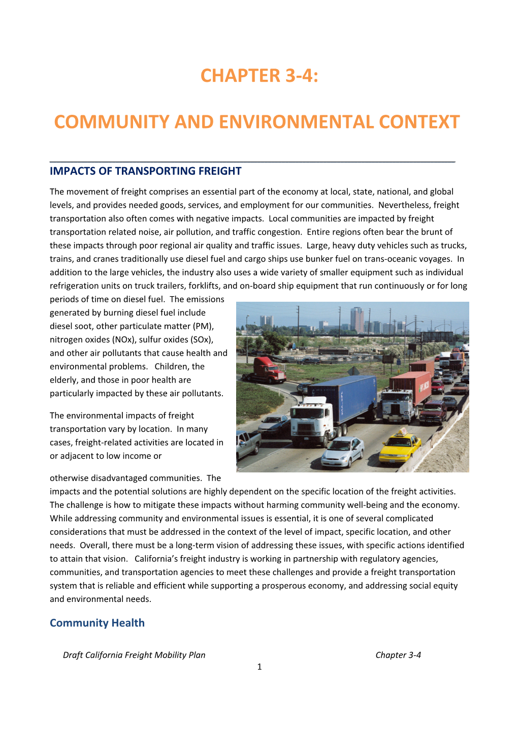 Community and Environmental Context