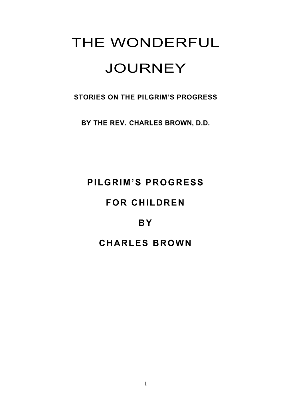 The Pilgrim's Progress