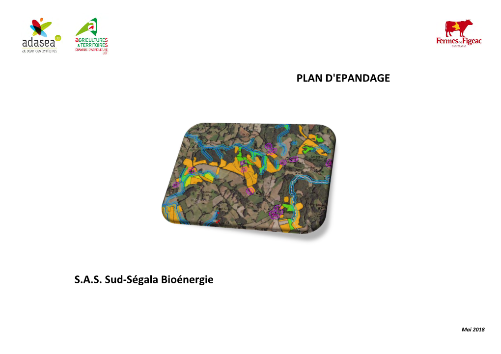 PLAN D'epandage S.A.S. Sud-Ségala Bioénergie
