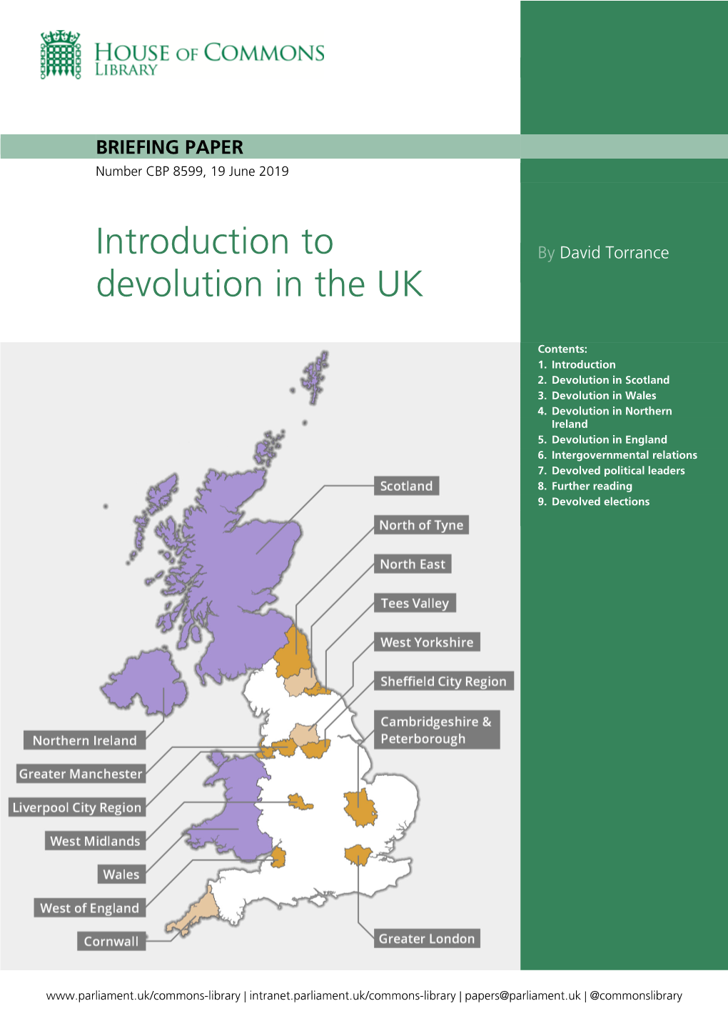 Introduction to Devolution in the UK