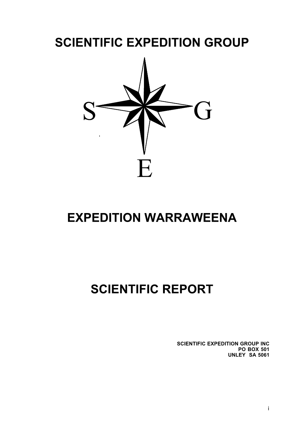 Waraweena Expedition Report