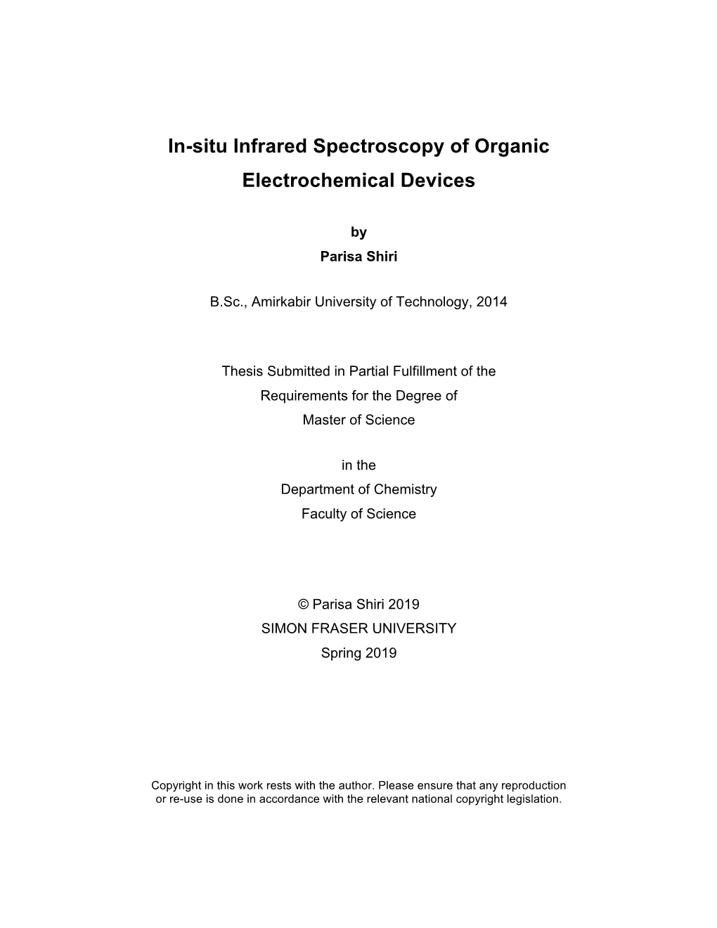 In-Situ Infrared Spectroscopy of Organic Electrochemical Devices