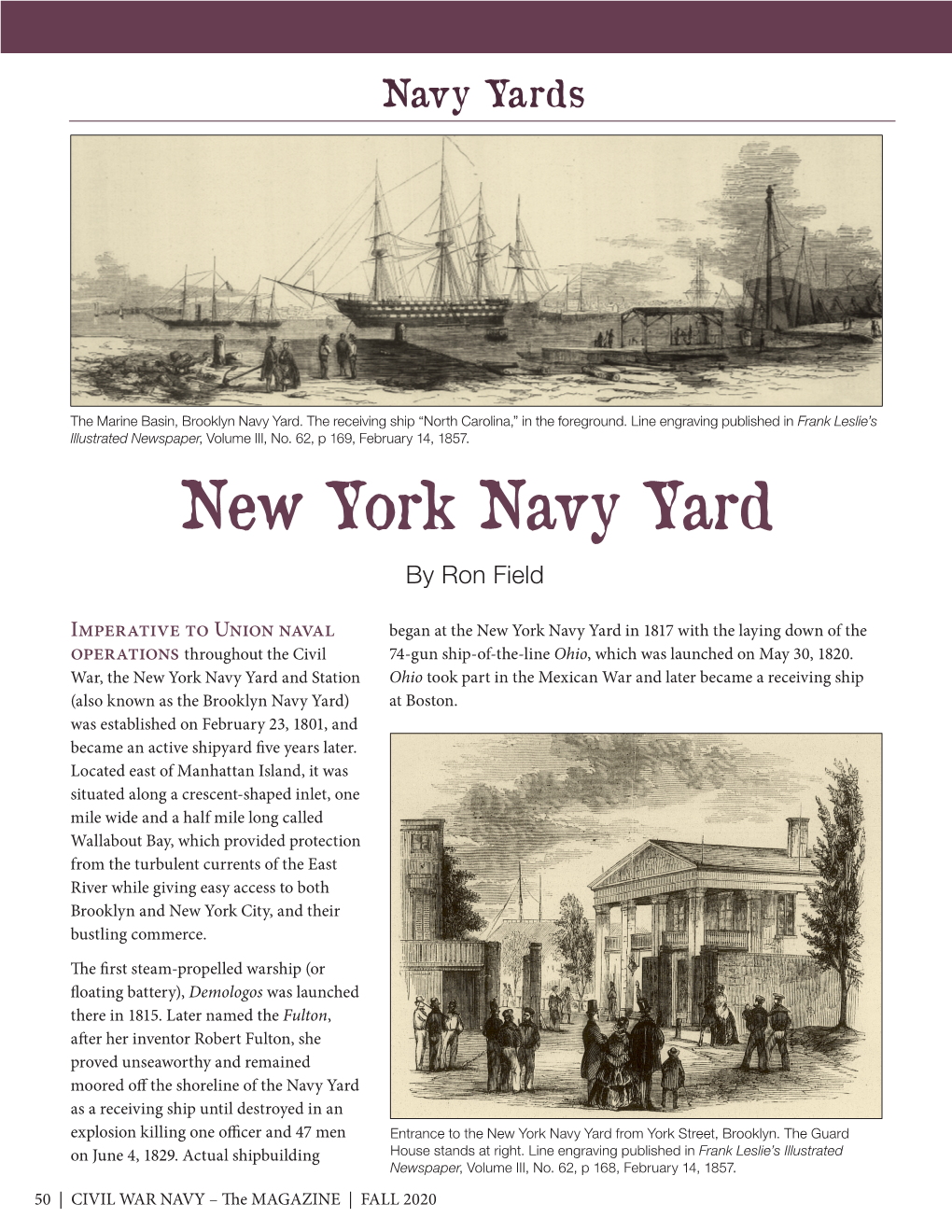 New York Navy Yard by Ron Field