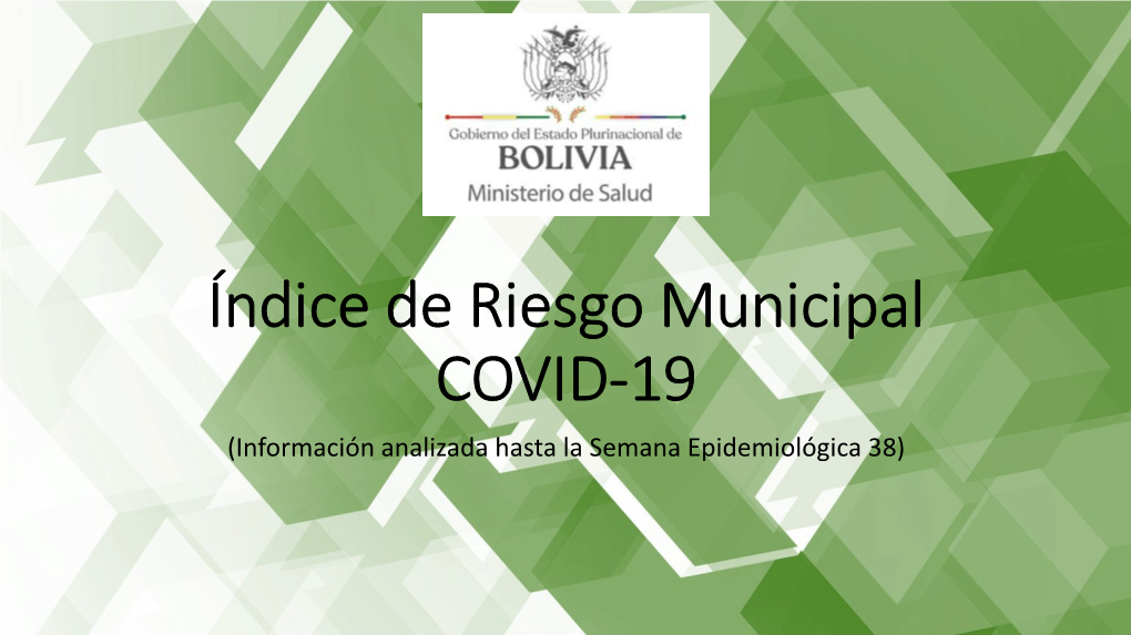 Indice De Riesgo Municipal COVID-19