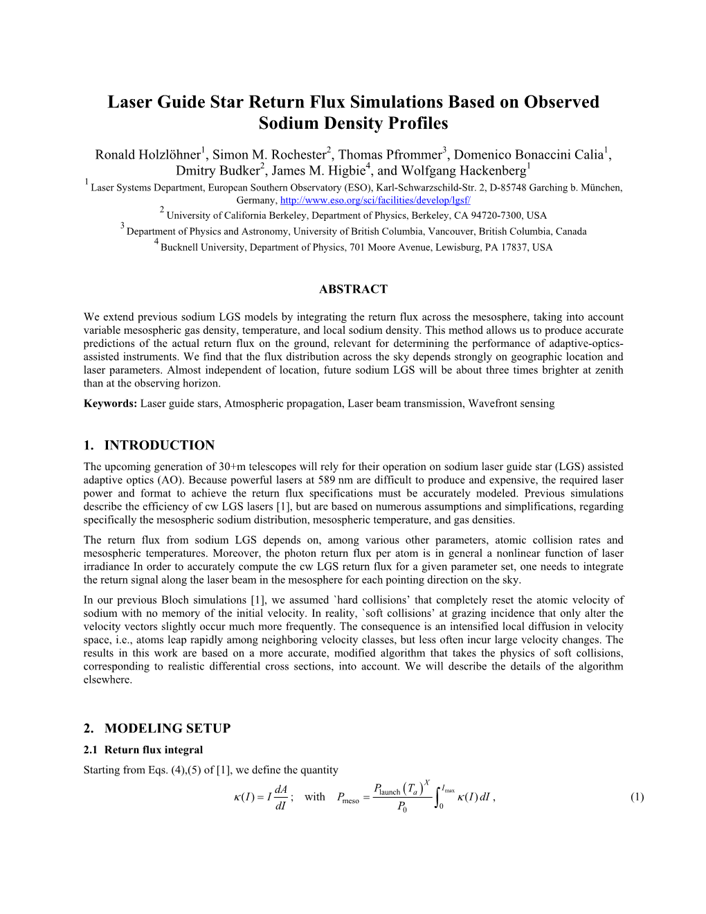 Laser Guide Star Return Flux Simulations Based on Observed Sodium Density Profiles