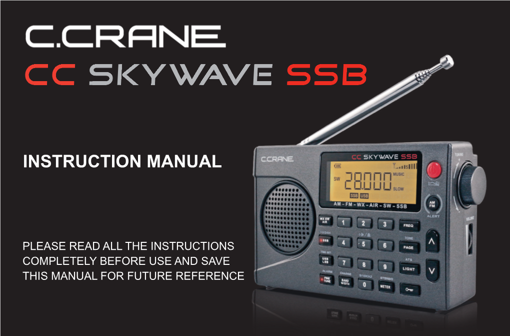 CC Skywave SSB Instruction Manual