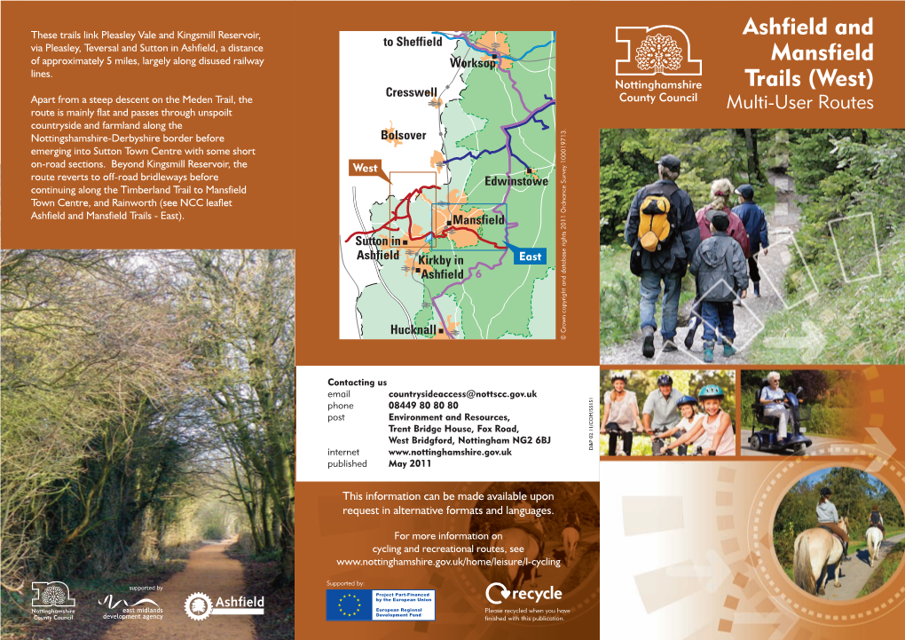 Ashfield and Mansfield Trails (West) Multi-User Routes