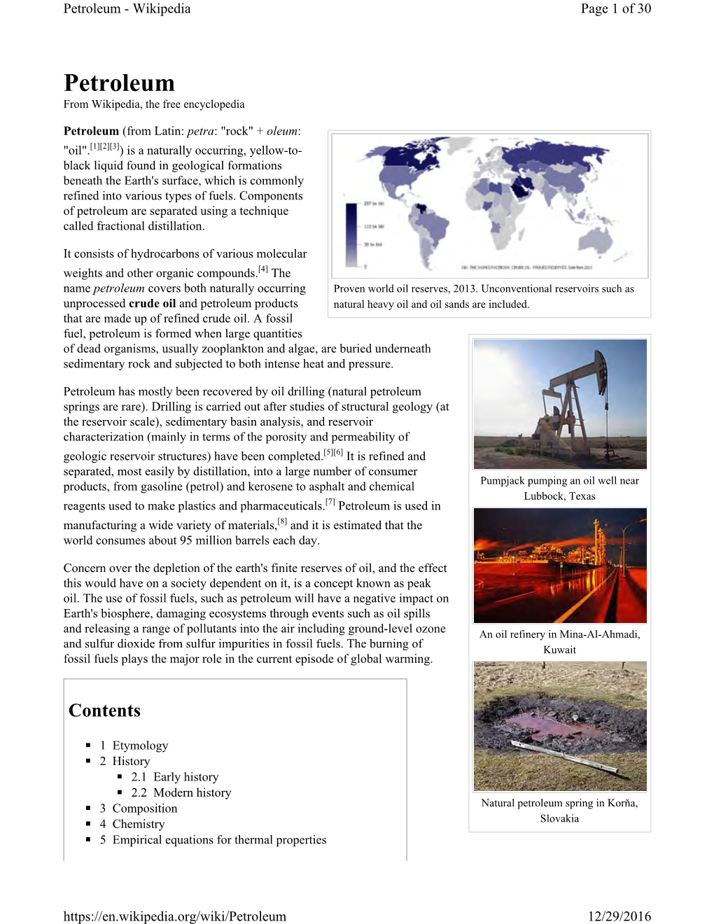 Petroleum - Wikipedia Page 1 of 30