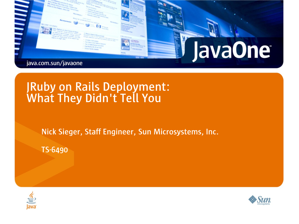 Jruby on Rails Deployment: What They Didn't Tell You