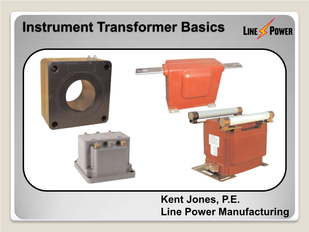 Instrument Transformer Basics