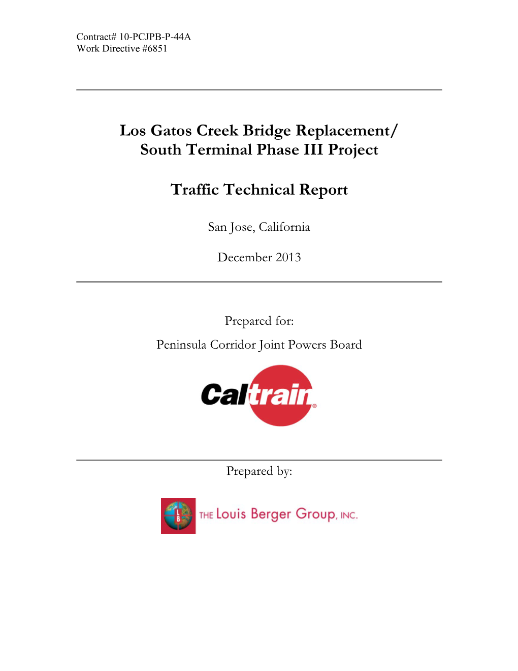 Los Gatos Creek Bridge Replacement/ South Terminal Phase III Project