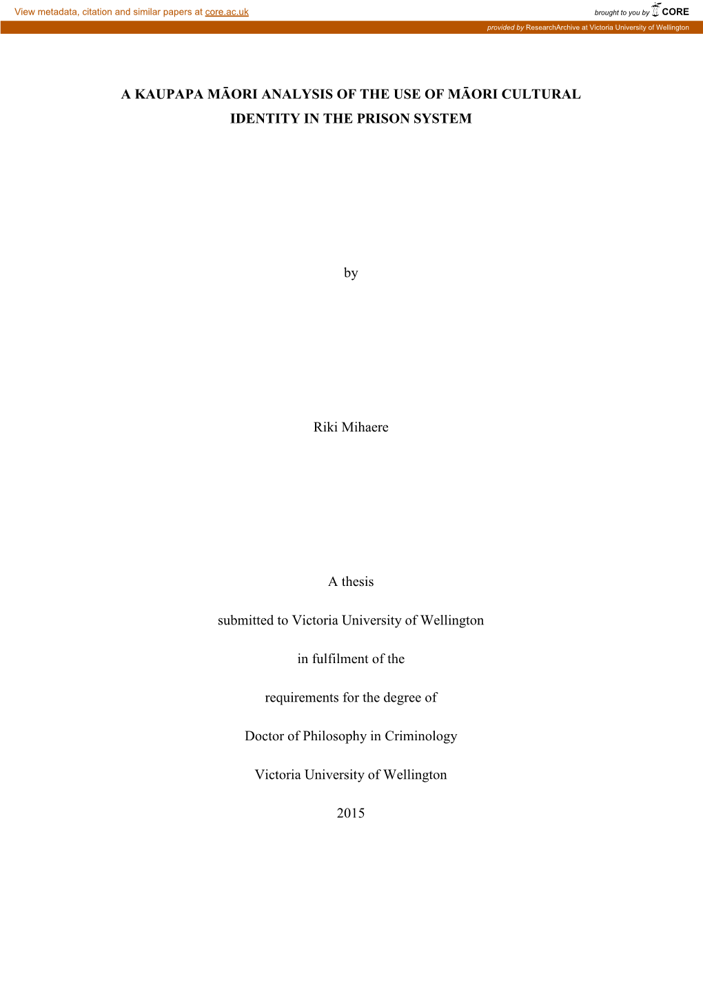 Kaupapa Māori Theory and Practice