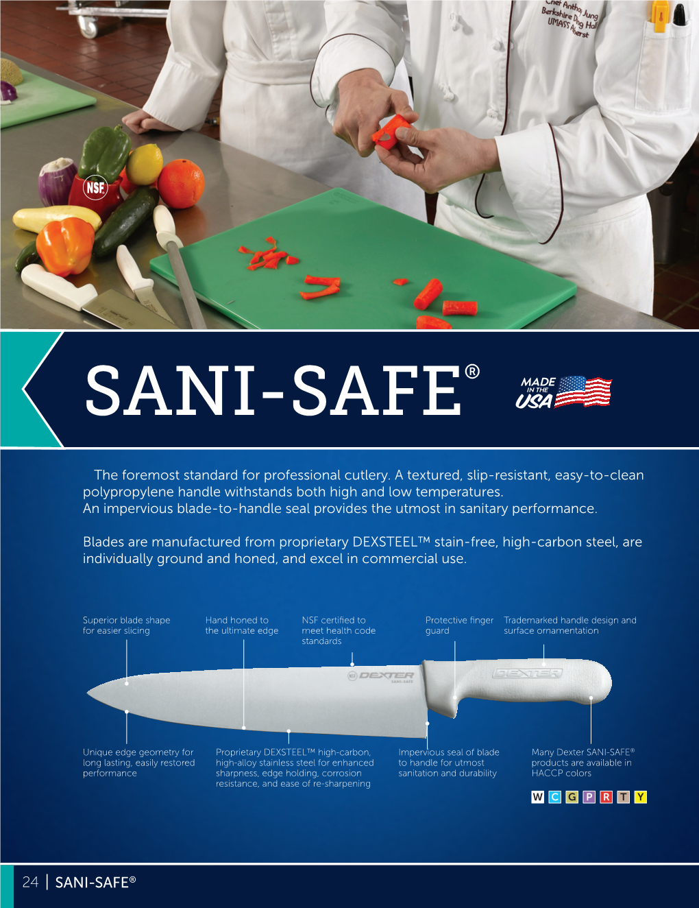 SANI-SAFE 13403 S140N-10SC-PCP 10" Narrow Scalloped Slicer