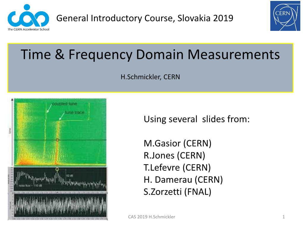 Frequency Domain Measurements