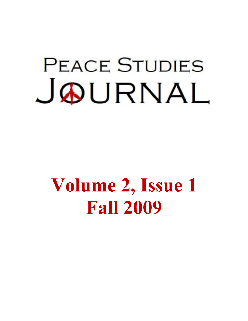 PDF – Volume 2, Issue 1, 2009