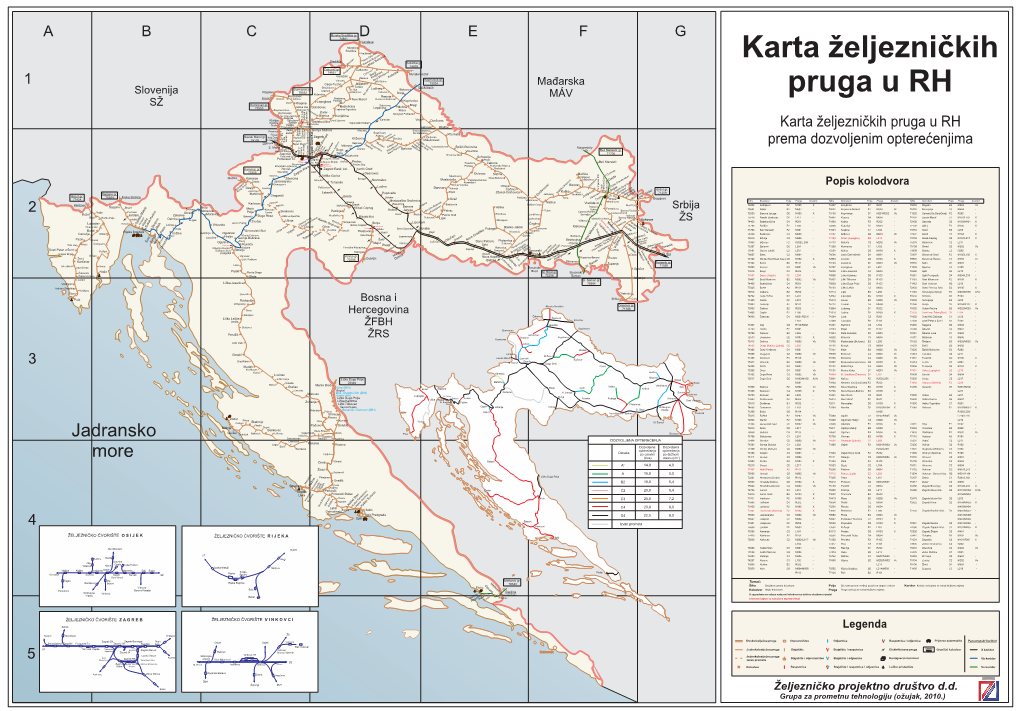 Karta Željezničkih Pruga U RH Žeinci Prosinec Gornja Stubica Majurac Sirova Katalena Luka Sveti Ivan Zid Katalena Rozga Pitomača