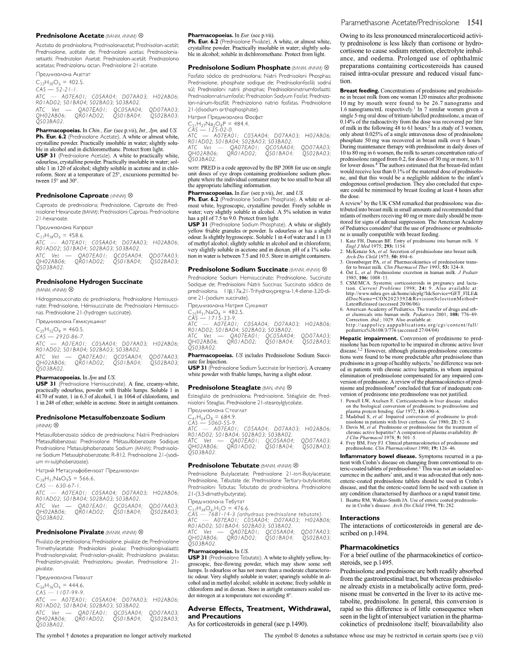 Paramethasone Acetate/Prednisolone 1541