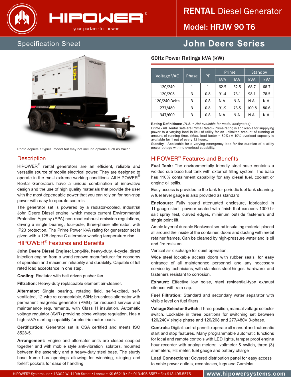 RENTAL Diesel Generator